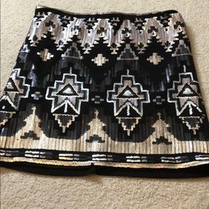 Sequin mini skirt